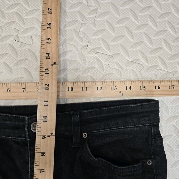 Ksubi Jeans Black Slim Mens 33 Embroidered Red + Signs Streetwear Stretch Skinny - Picture 12 of 13